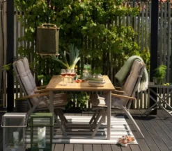 Lyon Bord 100x224-304 cm Khaki/Teak