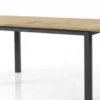 Lyon Bord 92x152-210 cm Svart/Teak
