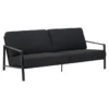 Lyra 2,5-sits Soffa 193x99 cm Svart/Teddy Black