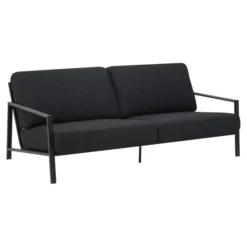 Lyra 2,5-sits Soffa 193x99 cm Svart/Teddy Black
