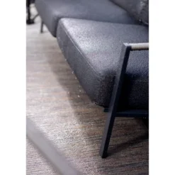Lyra 2,5-sits Soffa 193x99 cm Svart/Teddy Black