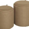 Maiko Sittpuff/Sidobord 2-pack Brun