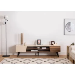 Malmö TV-bänk Valnöt / Beige