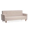 Manila (200 x 83 x 75 cm) Creme 3-sits bäddsoffa