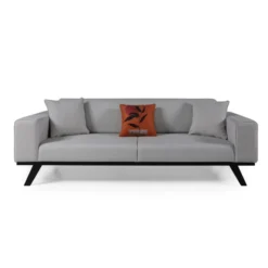 Maputo 3-sits (222 x 92 x 77 cm) 3-sits bäddsoffa Ljusgrå