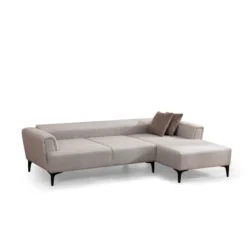 Maputo (270-140 x 95 x 77 cm) Hörnsoffbädd Ecru, Höger