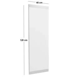 Marrakech (40 x 120 x 2,2 cm) Vit Spegel