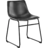 Mathilde Matstol PU Vintage Svart