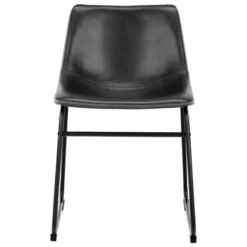 Mathilde Matstol PU Vintage Svart