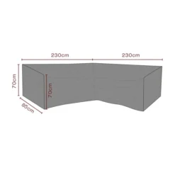 Möbelskydd till HörnSoffa Andas 230/230x85x70 cm