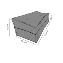 Möbelskydd till Soffa Svart 200x100x100 cm Andas