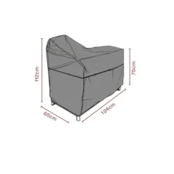 Möbelskydd till Utekök 124x65x75/112 cm