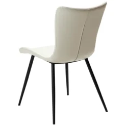 Medusa Stol Bone White Art.Leather, Black
