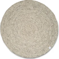 Merino Rund Matta Naturbeige