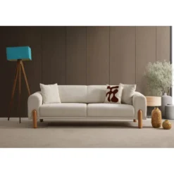 Mia 3-sits bäddsoffa Creme