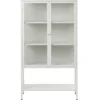 Milano Skåp 160 cm höga ben Glas Greige