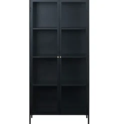 Milano Skåp 190 cm svart Glas