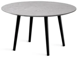 Miles Soffbord Ø 80 cm Runt Sandstenslaminat, Fyra träben