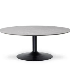 Miles Soffbord Ø 110 cm Sandstenslaminat, Trumpfot