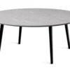 Miles Soffbord Ø 110 cm Sandstenslaminat, Fyra träben