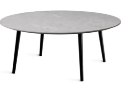 Miles Soffbord Ø 110 cm Sandstenslaminat, Fyra träben