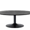 Miles Soffbord Runt 110 cm Svart Ask / Svart