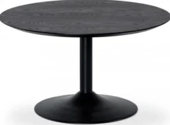 Miles Soffbord Runt 80 cm Svart Ask / Svart