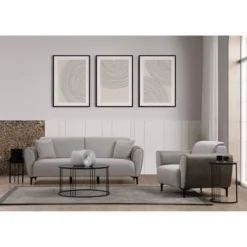 Minsk (215 x 85 cm) 3-sits bäddsoffa Grå