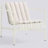 Mjuk Quiltad Dyna Till Palissade För Låg Loungestol, Krämvit