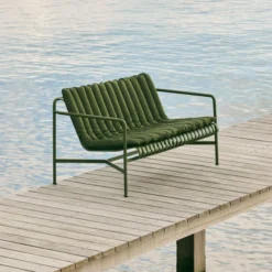 Mjuk Quiltad Dyna Till Palissade För Loungesoffa, Järnröd