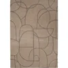Modern Abstract Matta Beige