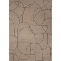 Modern Abstract Matta Beige