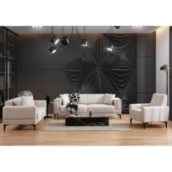 Monaco (170 x 85 x 77 cm) 2-sitssoffa Ecru
