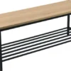 Mondo Bänk med skoställ ek/svart