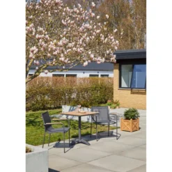 Mood Classic Trädgårdsstol i Teak, Textilene och Antracit Aluminium