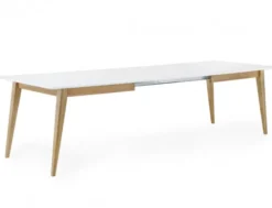 Mood Matgrupp 190 cm Vit/Ek Inkl. Mood Stol Grå