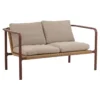 Motty 2-sits Soffa 140x76 cm Zin Red/Teddy Beige