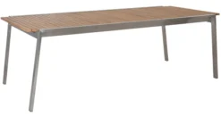 Naos Matbord 220-320 cm Rostfritt / Teak