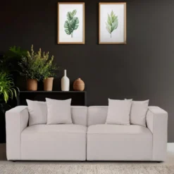Nicosia XL 2-sits soffa Ecru