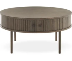 Nilo Soffbord Rund 90 cm Brun Ek