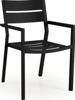 Nimes Matgrupp 200x98 cm ink 6st Delia Karmstolar Svart