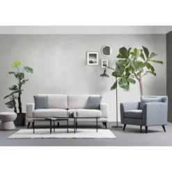 Nordic 3-sits (210 x 90 x 85 cm) Beige 3-sitssoffbädd