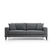 Nordic 3-sits (210 x 90 x 85 cm) Mörkgrå 3-sitssoffbädd