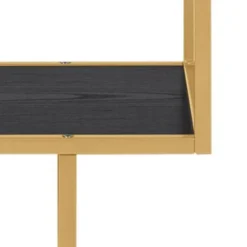 Notting Hill Bokhylla Asymmetrisk 185x77x35 cm Mässing