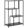 Notting Hill Bokhylla Asymmetrisk 114x77x35 cm Svart Ask