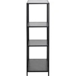 Notting Hill Bokhylla Asymmetrisk 114x77x35 cm Svart Ask