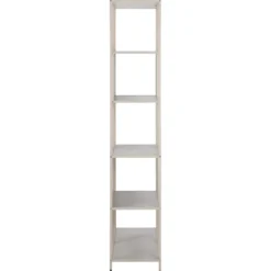Notting Hill Bokhylla med baksida 185x77x35 cm Grå