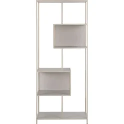 Notting Hill Bokhylla med baksida 185x77x35 cm Grå