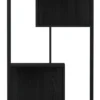 Notting Hill Bokhylla med baksida 185x77x35 cm Svart