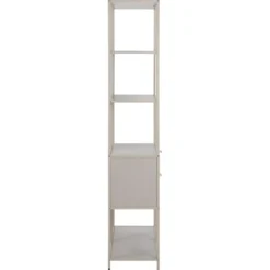 Notting Hill Bokhylla med 2 Lådor 185x77x35 cm Grå